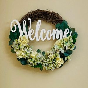 💐 Wooden Hydrangea Wreath 💐